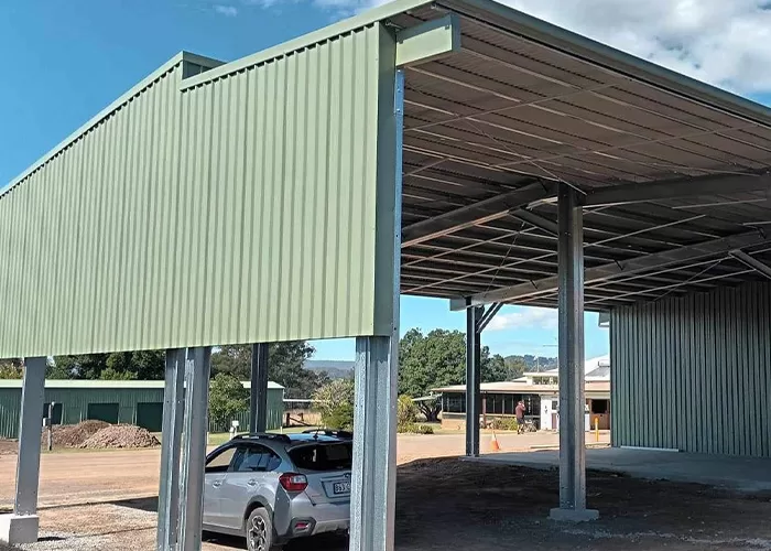 tall rural carport