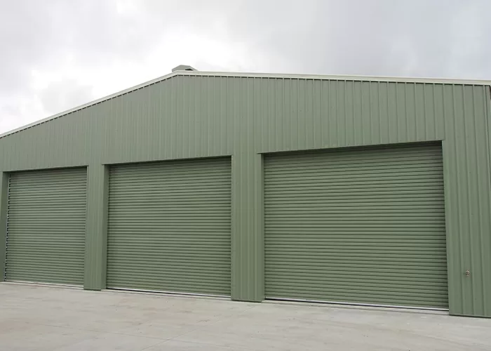 multiple roller door shed