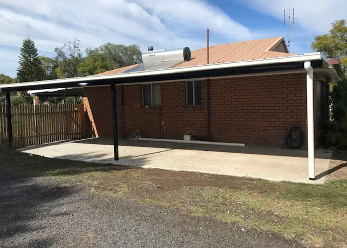 patio on back of house